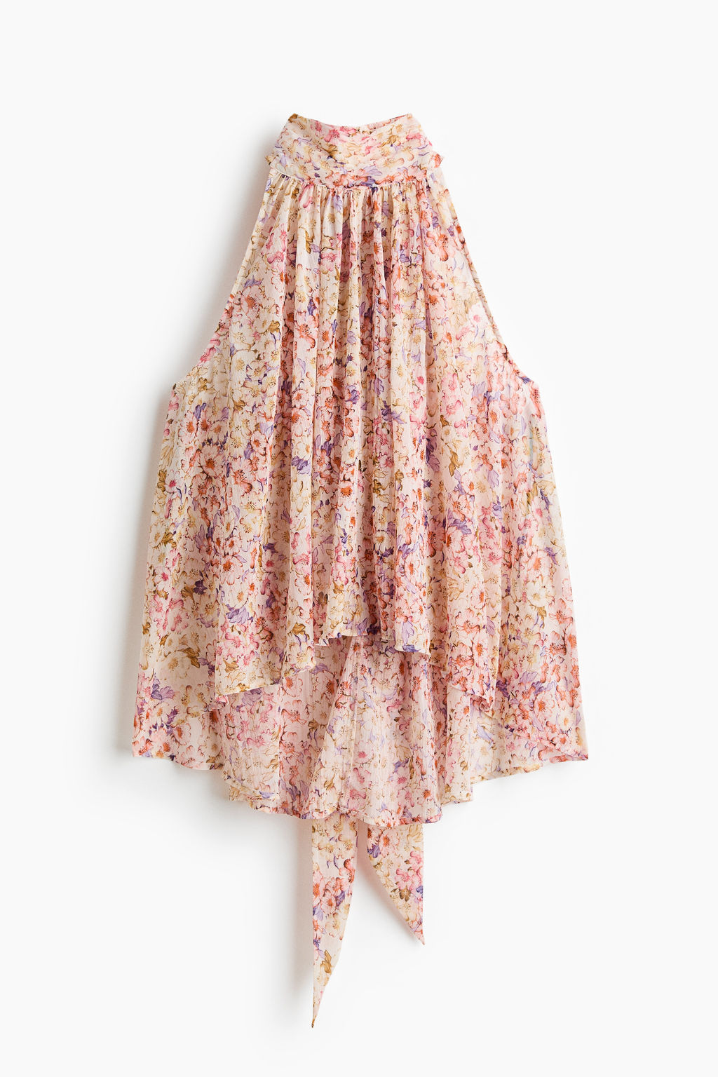Tie-detail chiffon top - H&m фото 2