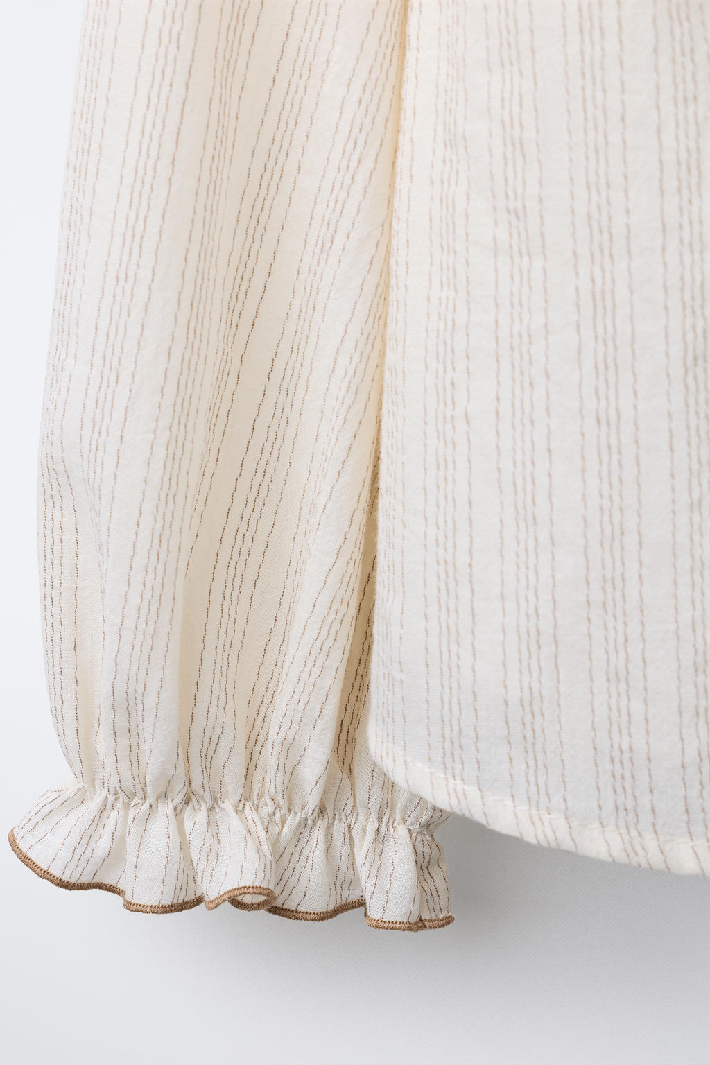 BENSIMON ® X ZARA STRIPED SHIRT WITH RUFFLES  фото 4