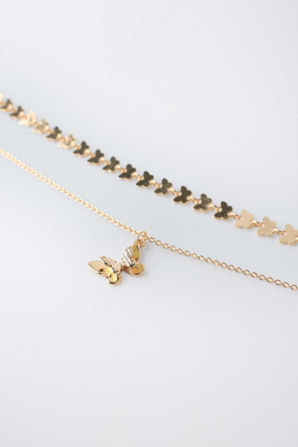 PACK DOS COLLARES MARIPOSAS / Dorado - Zara фото 3