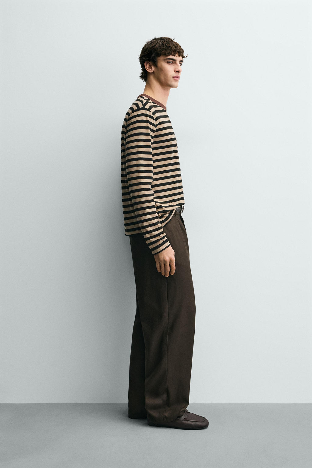 STRIPED LONG SLEEVE T-SHIRT - Zara фото 4