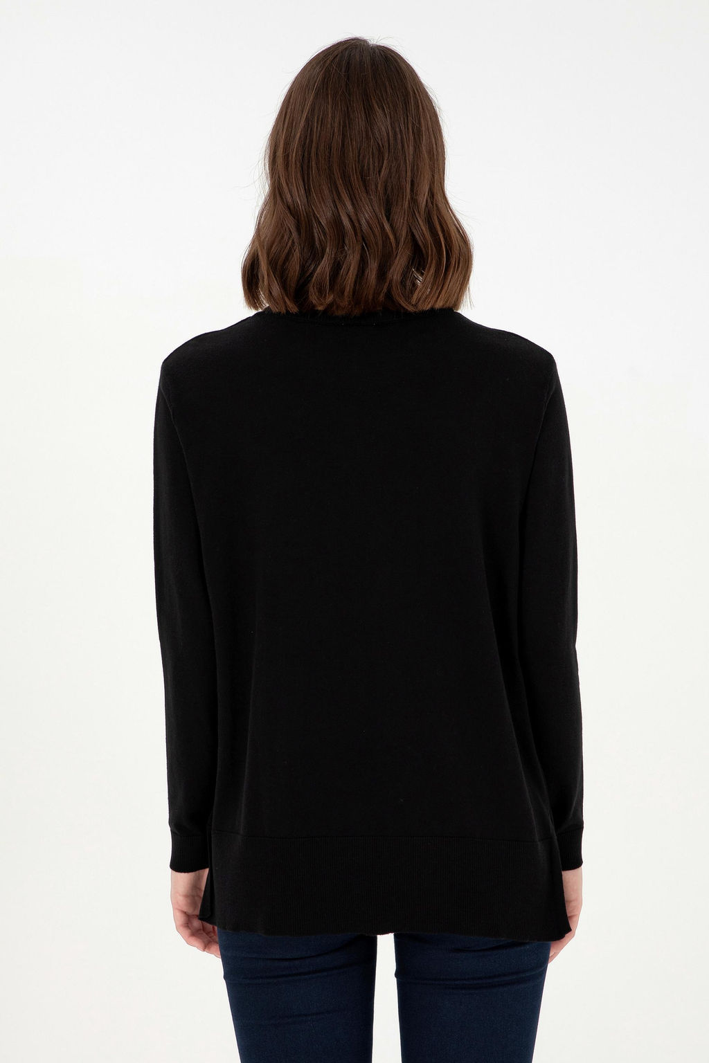 Женский черный базовый свитер - U.s. polo assn фото 5