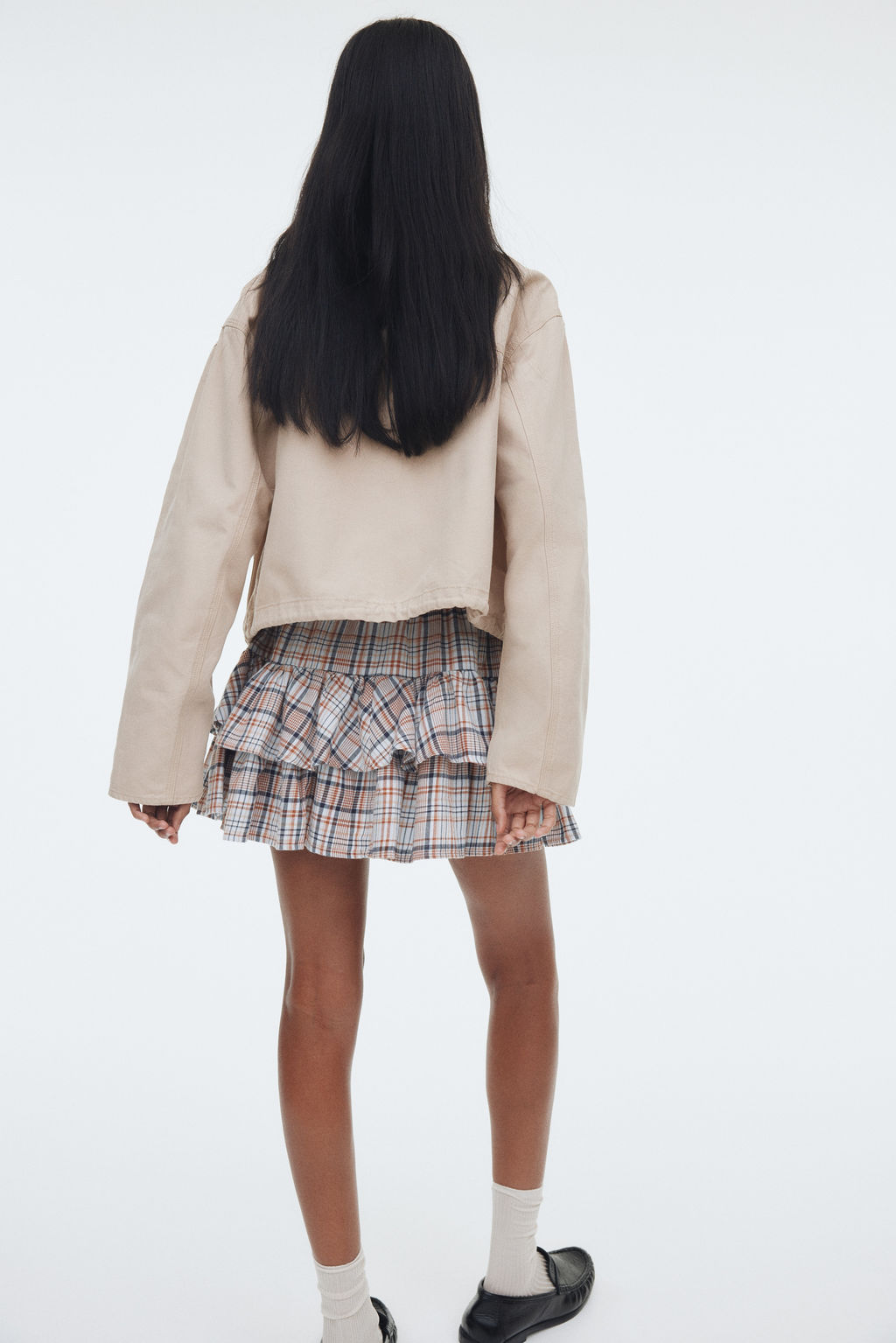 Falda escalonada con cord?n de ajuste - H&m фото 9