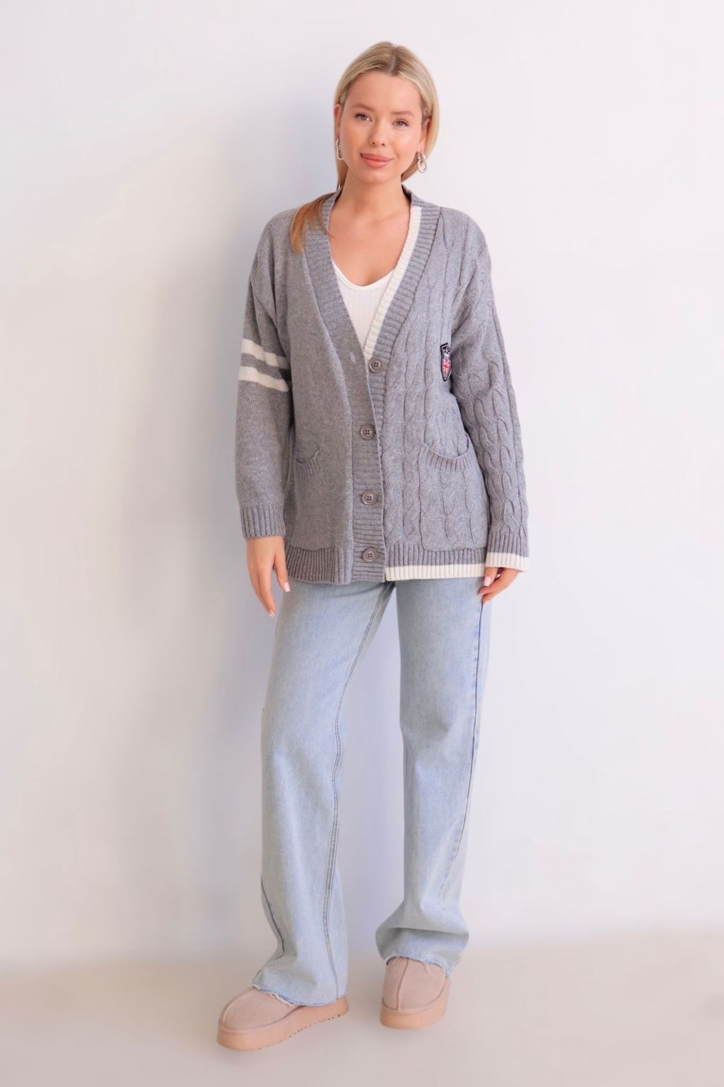 Martichelli Кардиган серый  фото 17