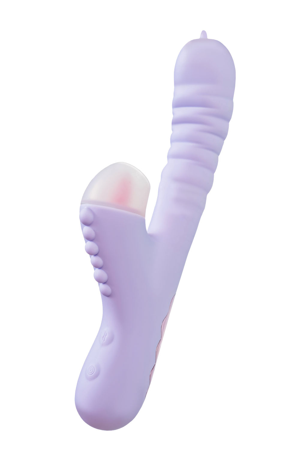 Вибратор с функцией Up&Down JOS SPINNY, силикон, фиолетовый, 23 см  фото 5