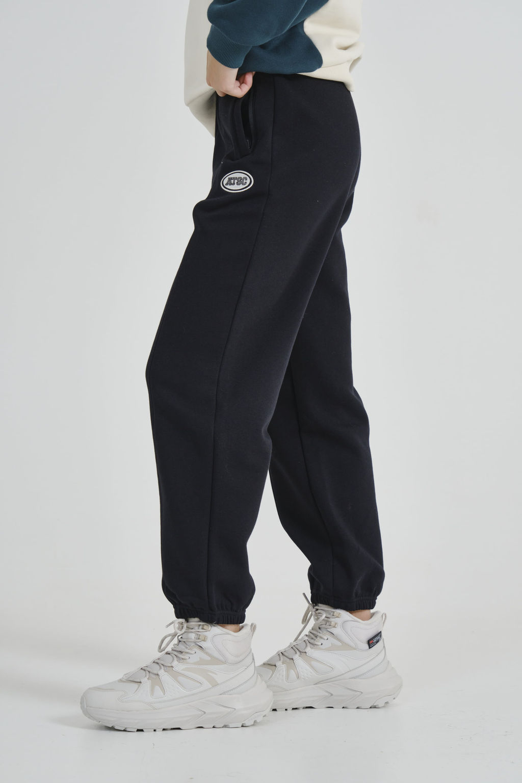 Брюки трикотажные с флисом Чёрный - Anta фото 2