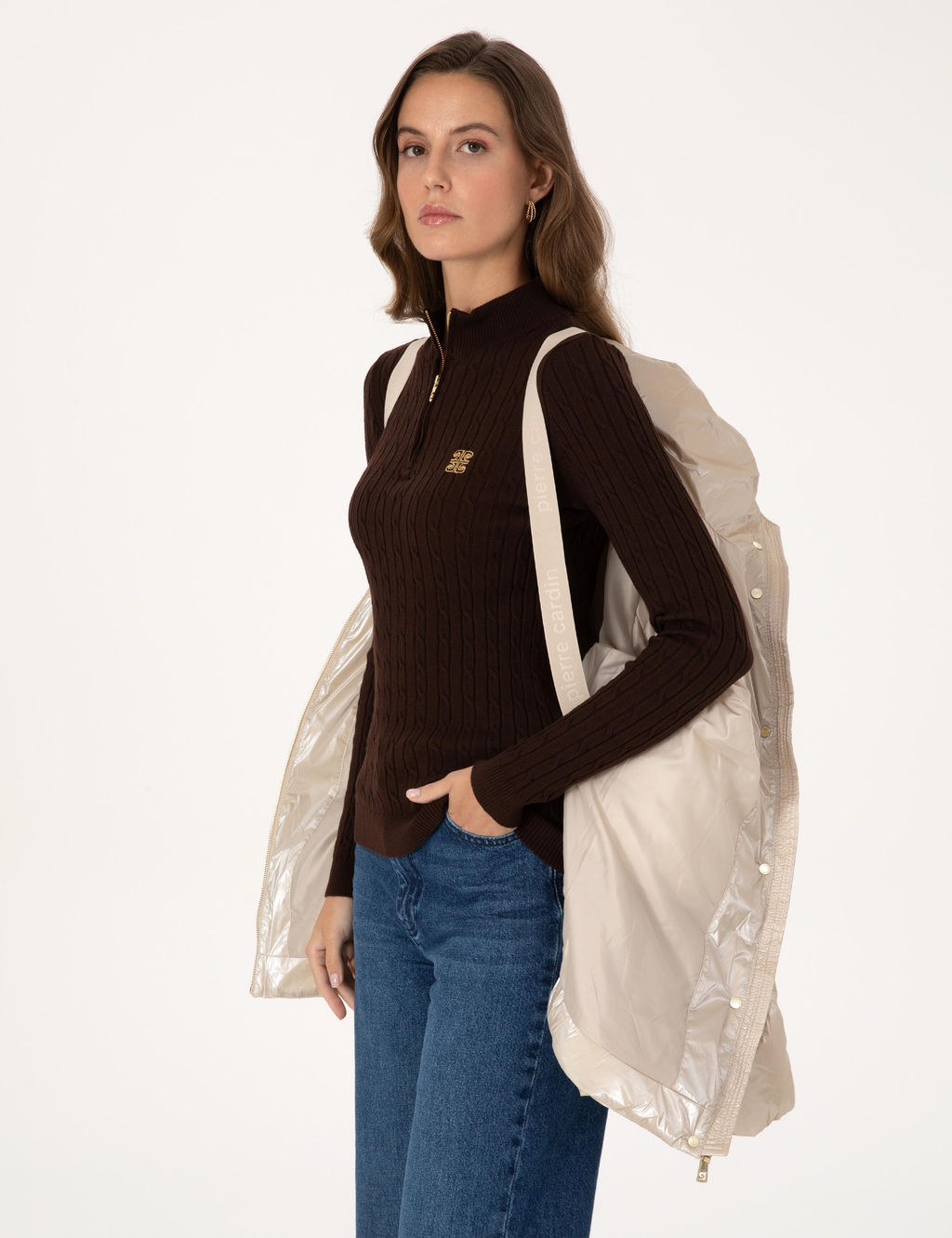 Bej Comfort Fit Mont - Pierre cardin фото 4