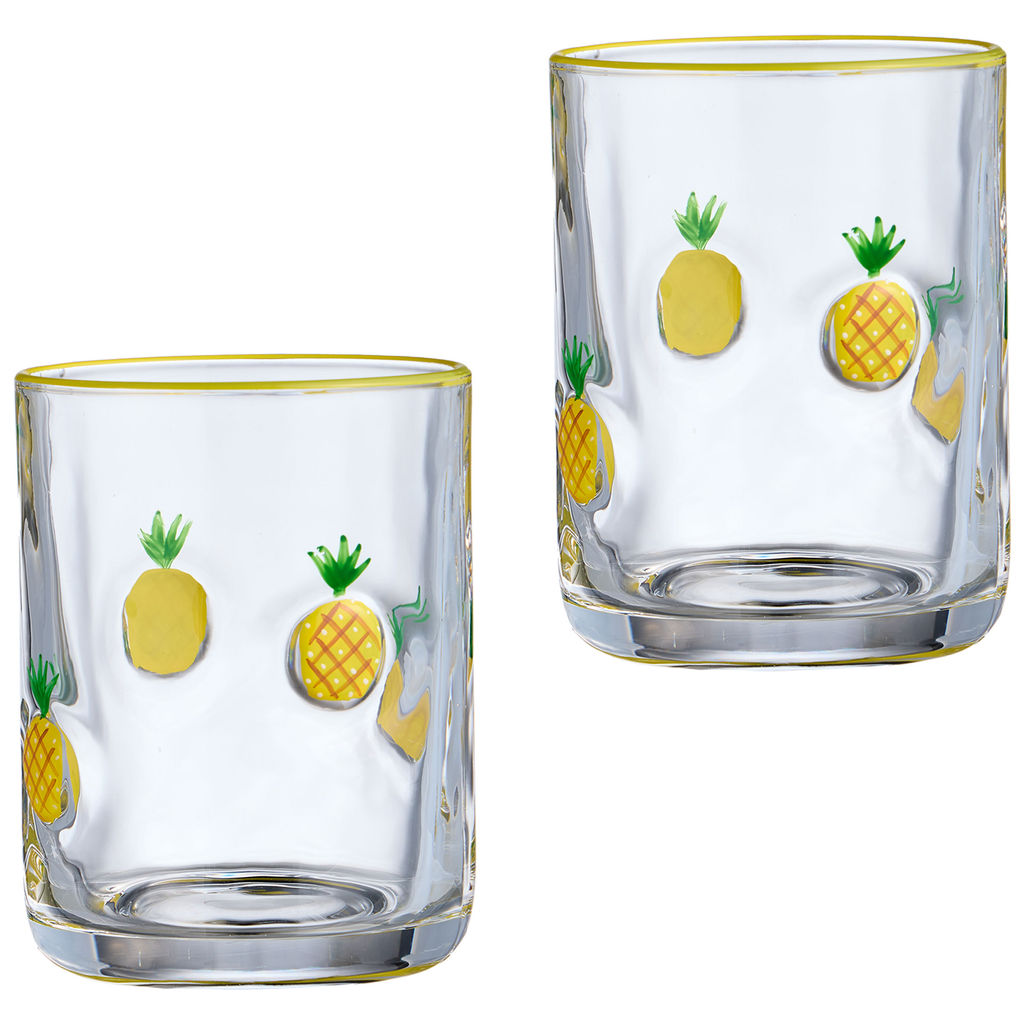 НАБОР СТАКАНОВ FRUITY PINEAPPLE ИЗ 2 ШТ. 400 МЛ