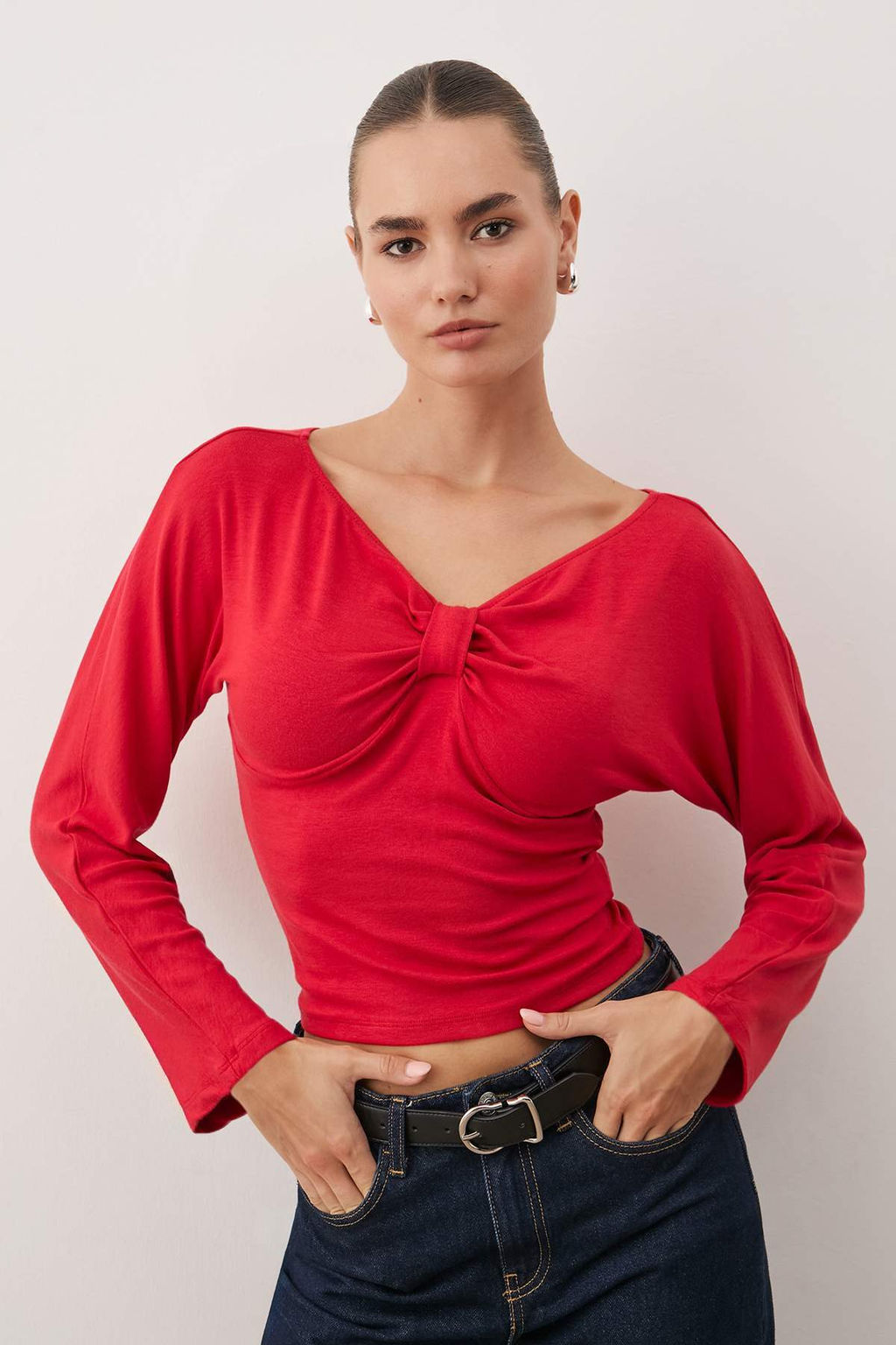 Siyah Orme Bluz TWOAW26BZ00331 - Trendyolmilla фото 5