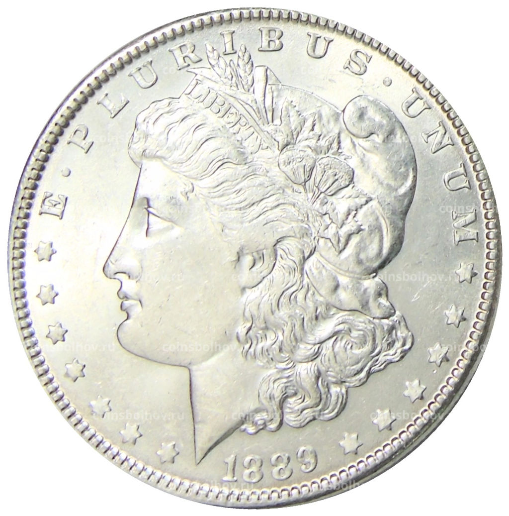 Монета 1 доллар 1889 года США Доллар Моргана