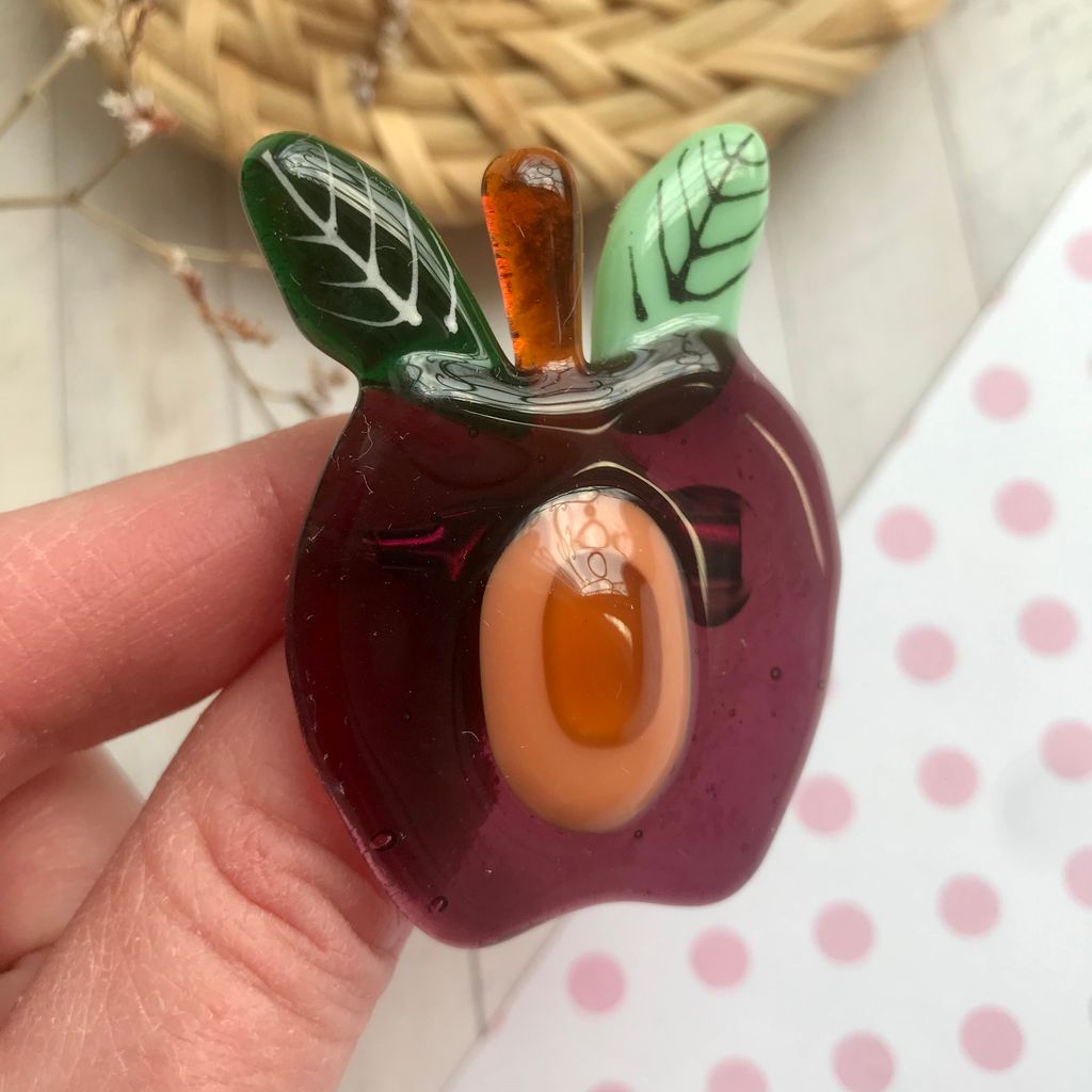 Брошь Слива - Стрекоза фото 4