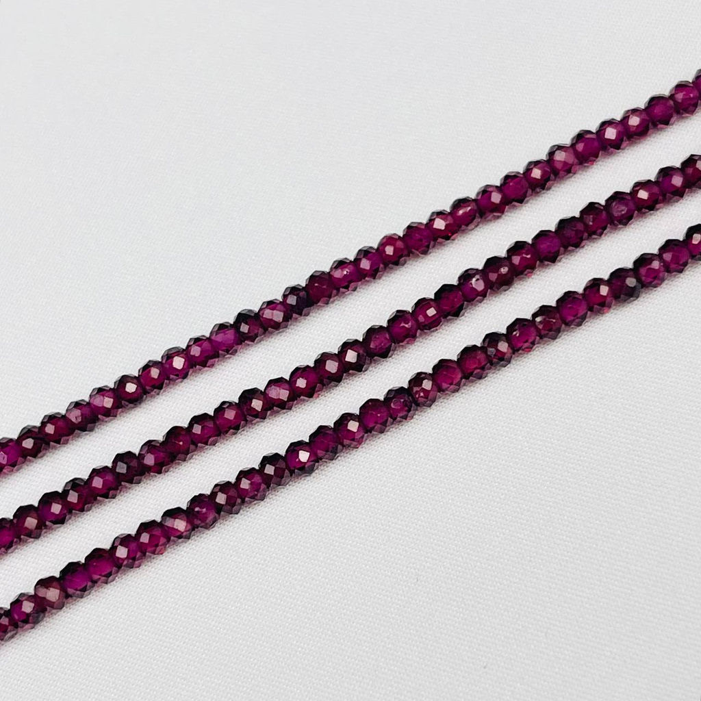 Бусины для украшений из Граната "Альмандин" (185 бусин)