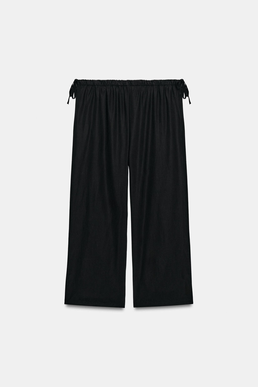 PANTAL?N TOBILLERO FLUIDO LAZADAS / Negro - Zara фото 6