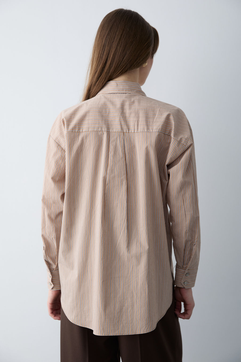 Kahverengi Cizgili Dokuma Gomlek TWOSS26GO00148 - Trendyolmilla фото 5