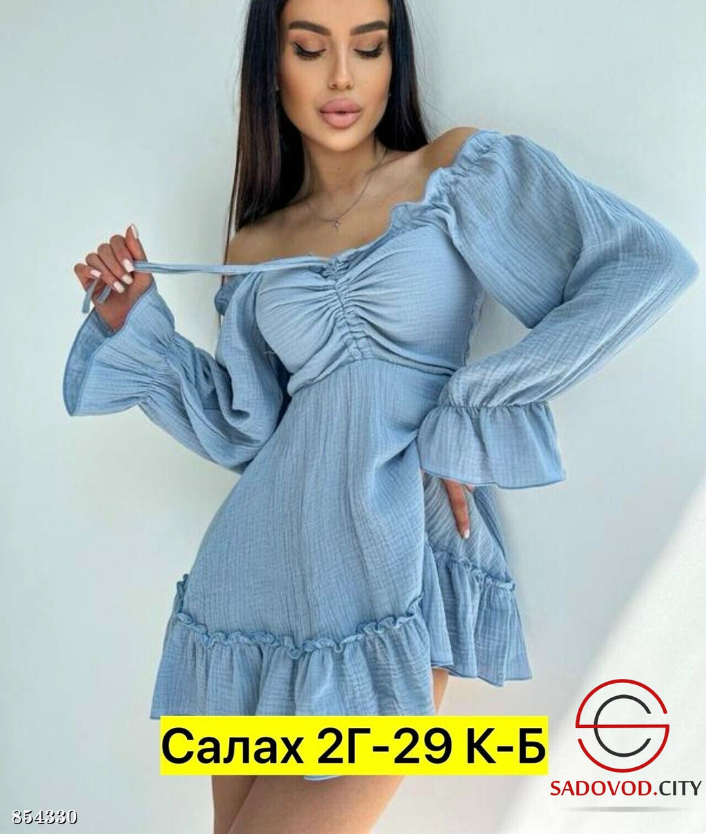 Платье женское из муслина - Bruno фото 5