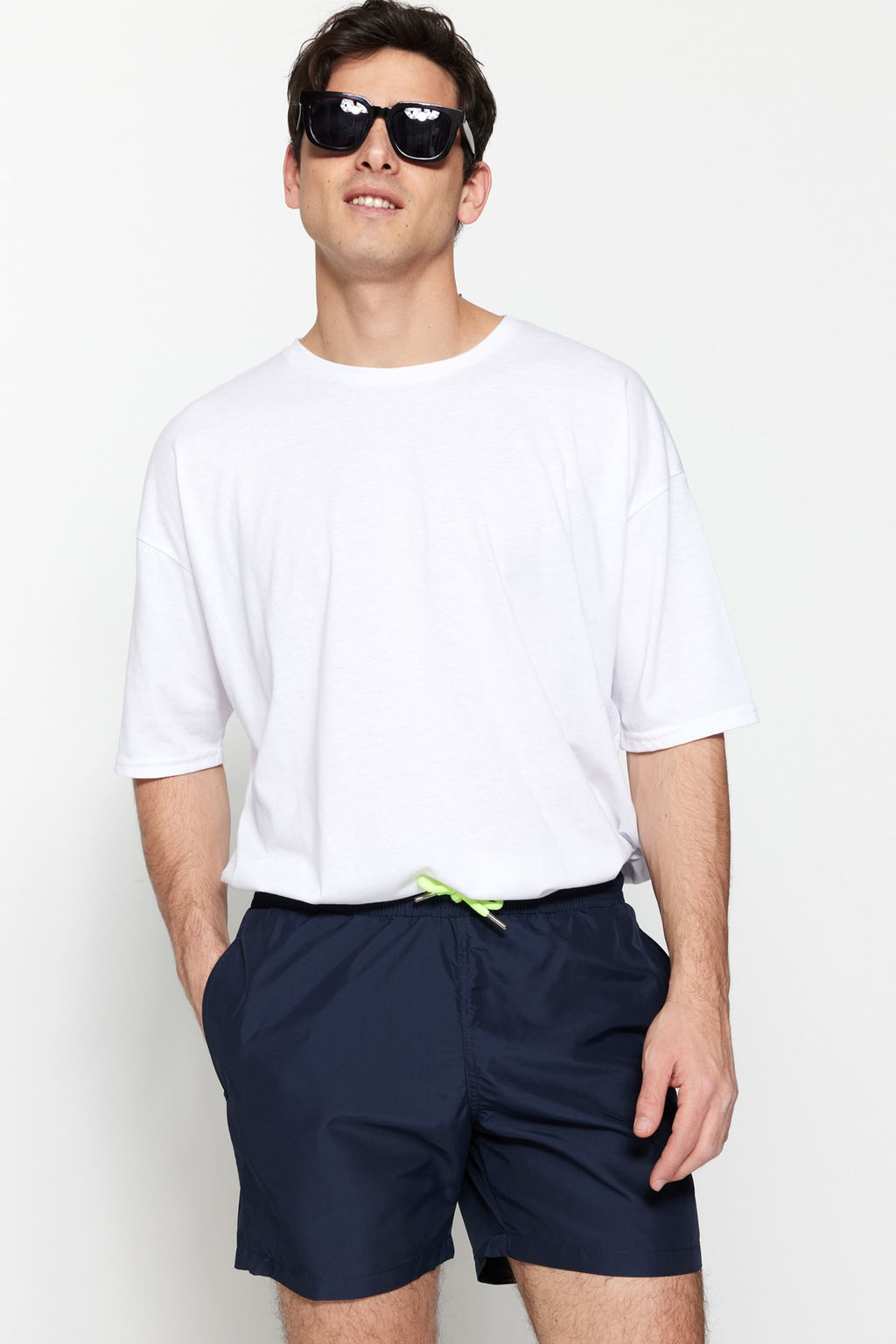 TRENDYOL MAN Siyah Basic Standart Boy Mayo Deniz Sortu TMNSS20DS0023 - Trendyolmilla фото 16