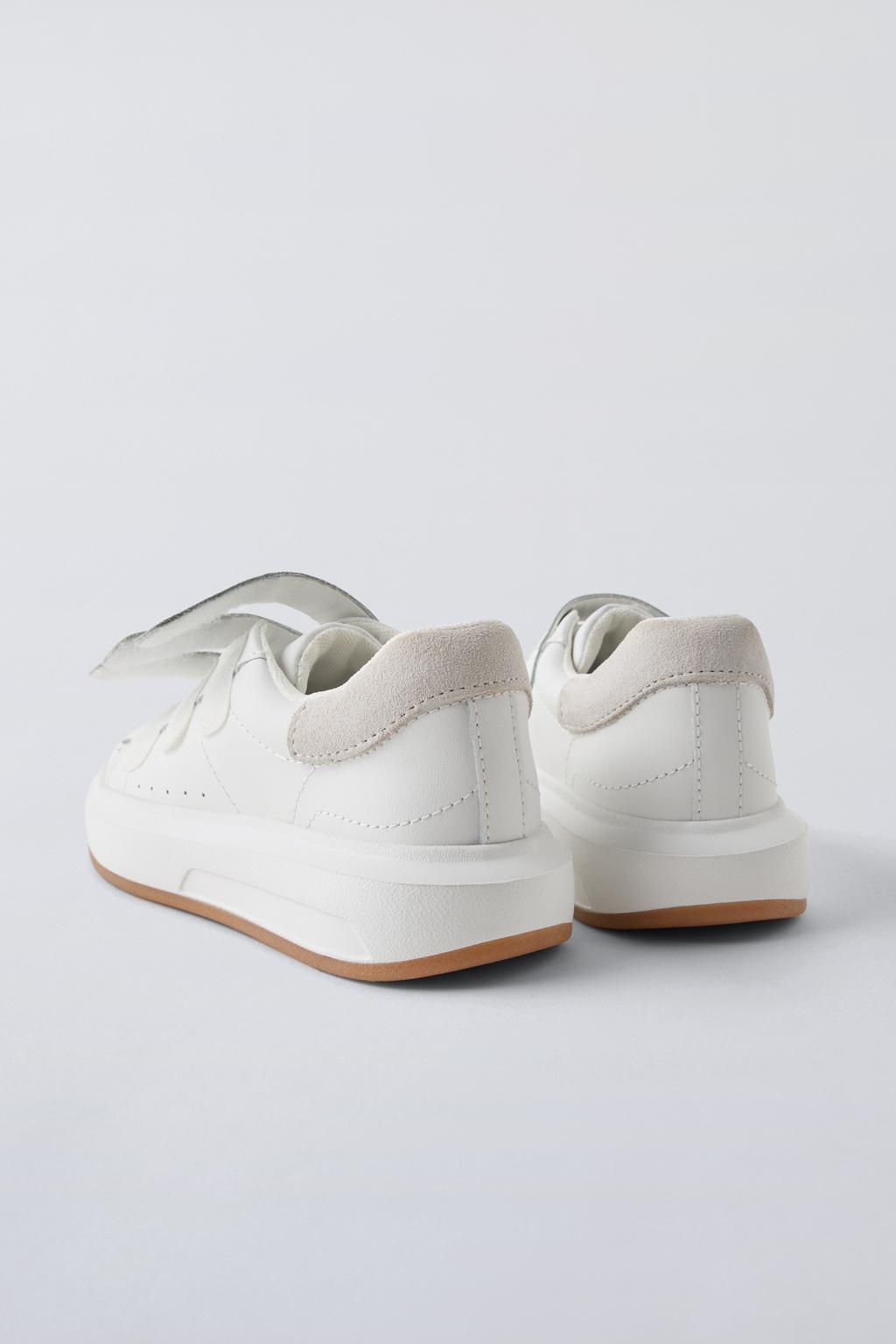 LEATHER PLIMSOLLS WITH STRAPS - Zara фото 11