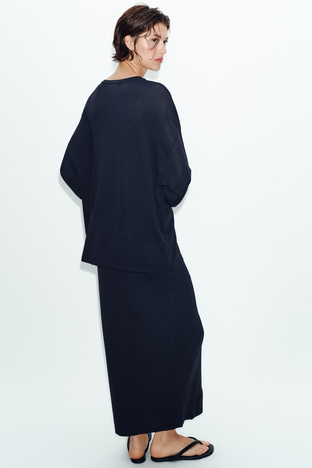 JERSEY OVERSIZE PUNTO FINO / Marino - Zara фото 4