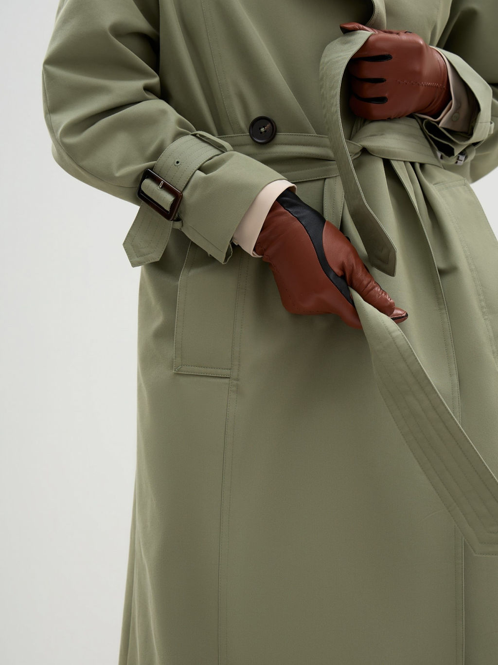 Conso/SL 240128 - olive Тренч женский