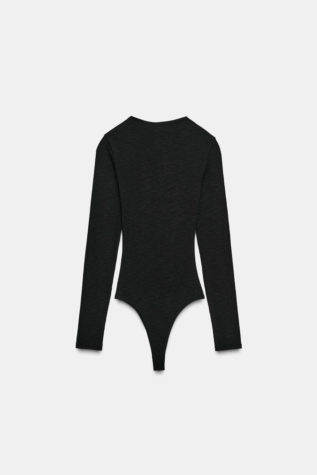 RIBBED LONG SLEEVE BODYSUIT - Zara фото 5