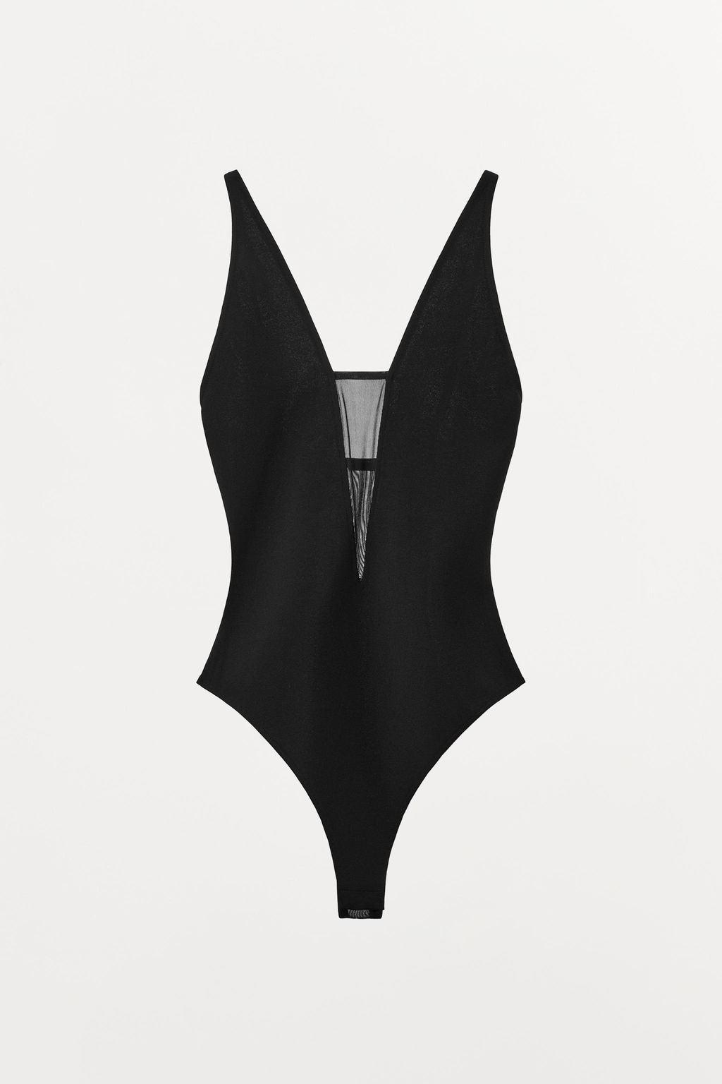 COMBINED TULLE BODYSUIT WITH STRAPS - Zara фото 10