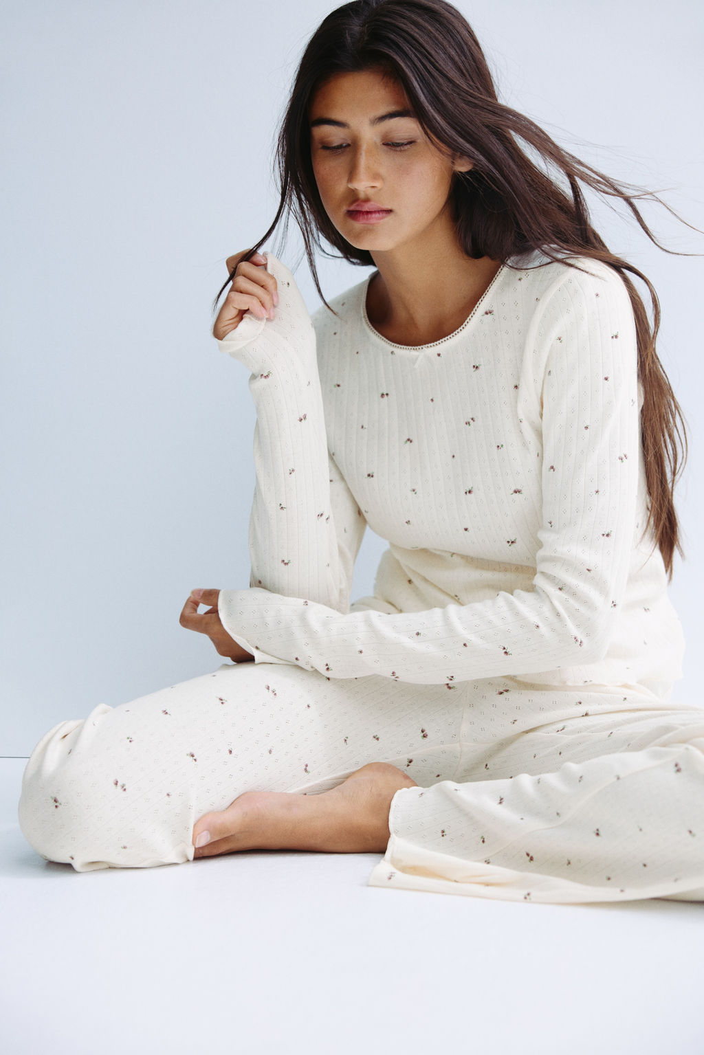 Pijama en punto pointelle - H&m фото 7