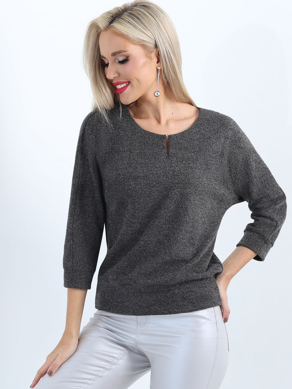 Блузка Ростислава, грей - Dstrend фото 3