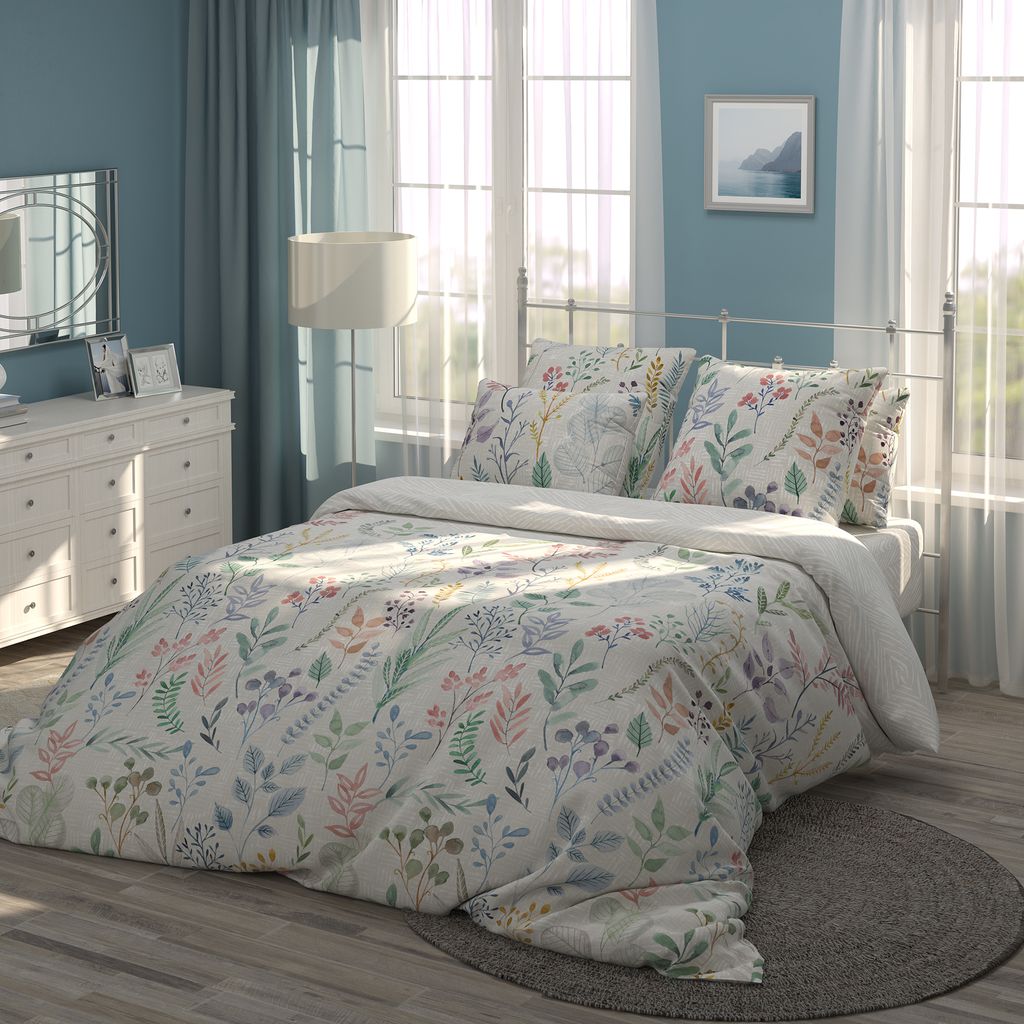 Комплект постельного белья Бязь гербарий КПБ-НБ-06 Семейный-1