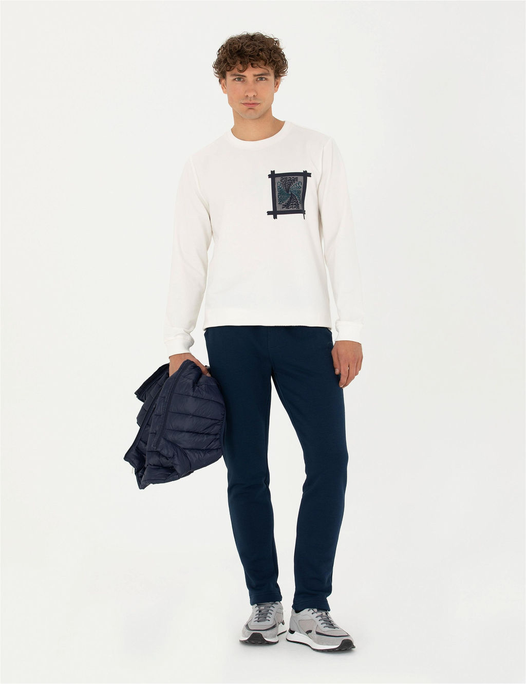 Ekru Sweatshirt - Pierre cardin фото 4