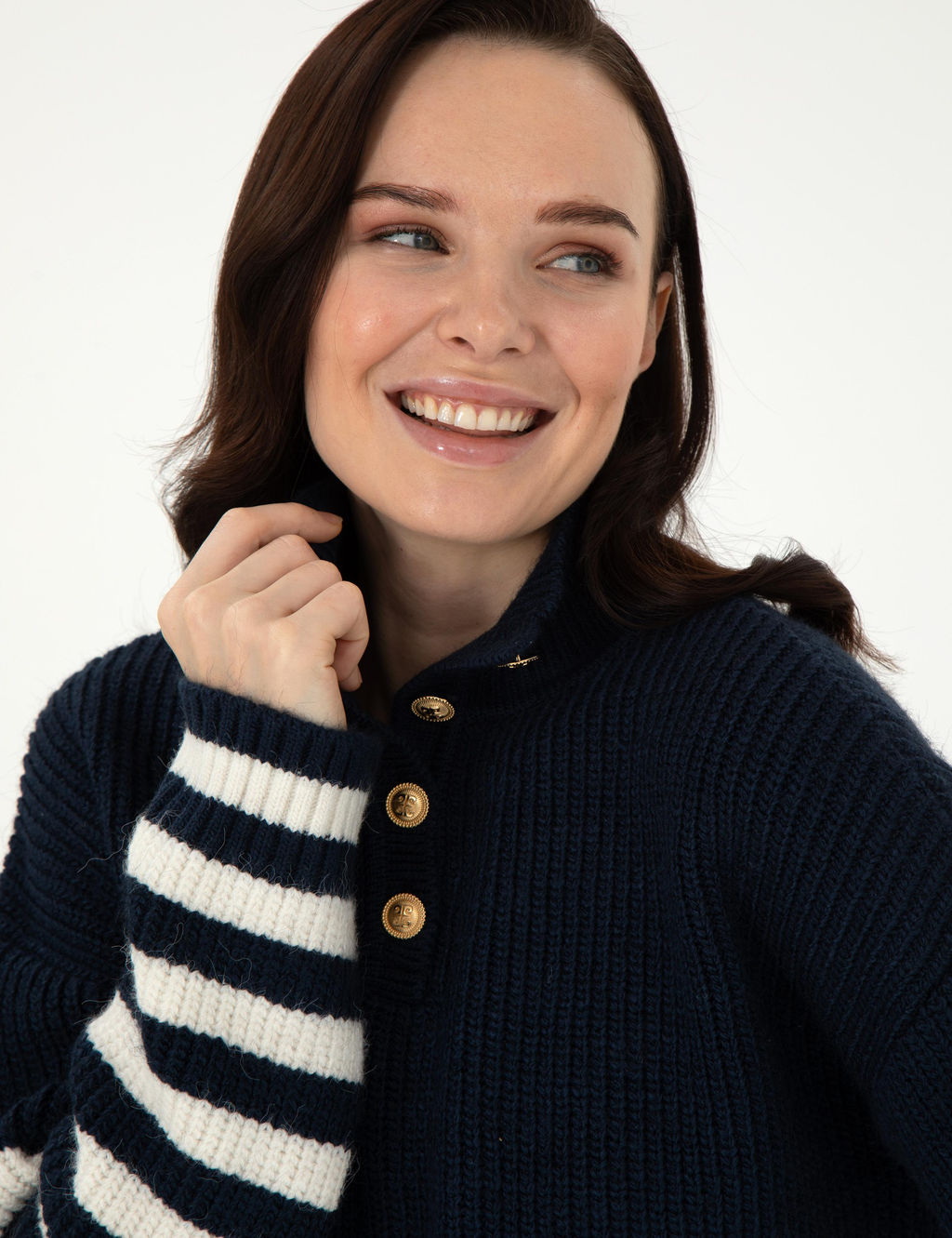 Lacivert Comfort Fit Kazak - Pierre cardin фото 2