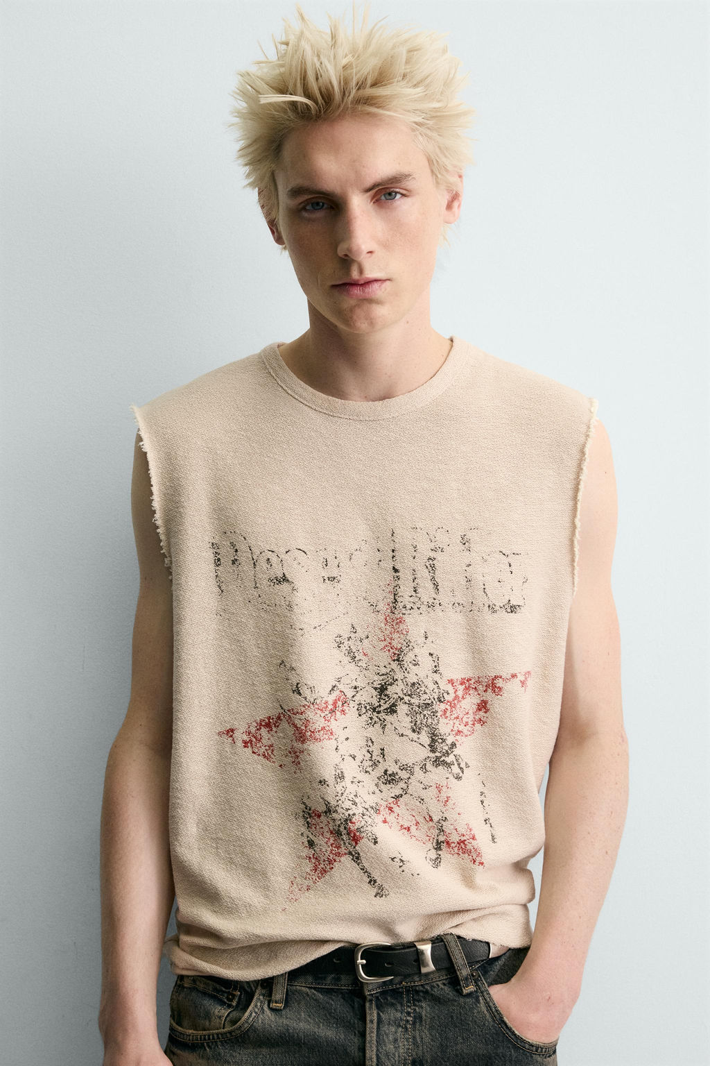 CONTRAST PRINT KNIT T-SHIRT - Zara фото 14