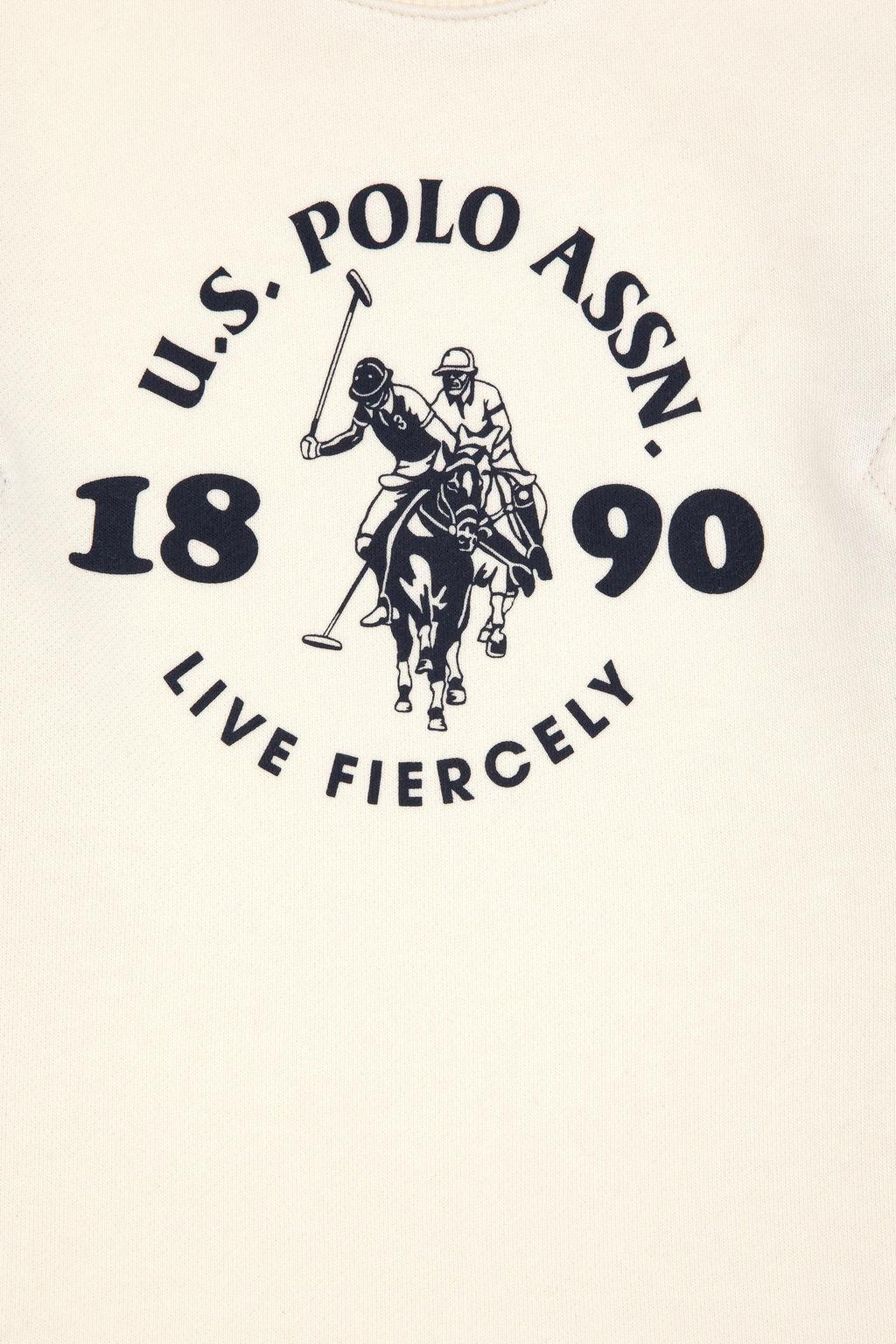 Erkek _ocuk Krem Bisiklet Yaka Sweatshirt - U.s. polo assn фото 4