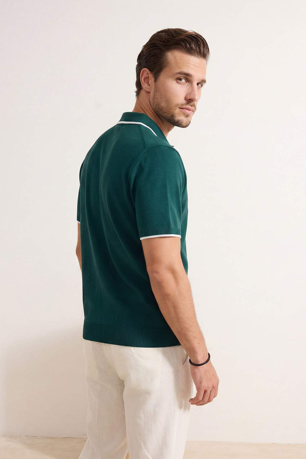 Lacivert Regular Polo Yaka Duz Polo Yaka T-shirt TMNSS26PO00026 - Trendyolmilla фото 14