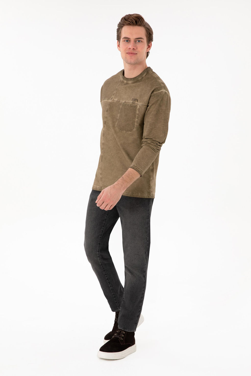 Скидка толстовка мужского хаки в корзине - U.s. polo assn фото 11