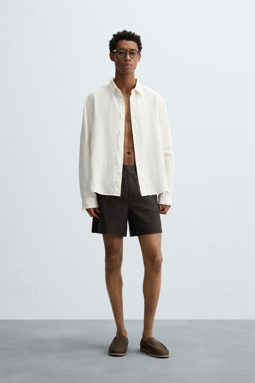 100% LINEN BERMUDA SHORTS - Zara фото 11