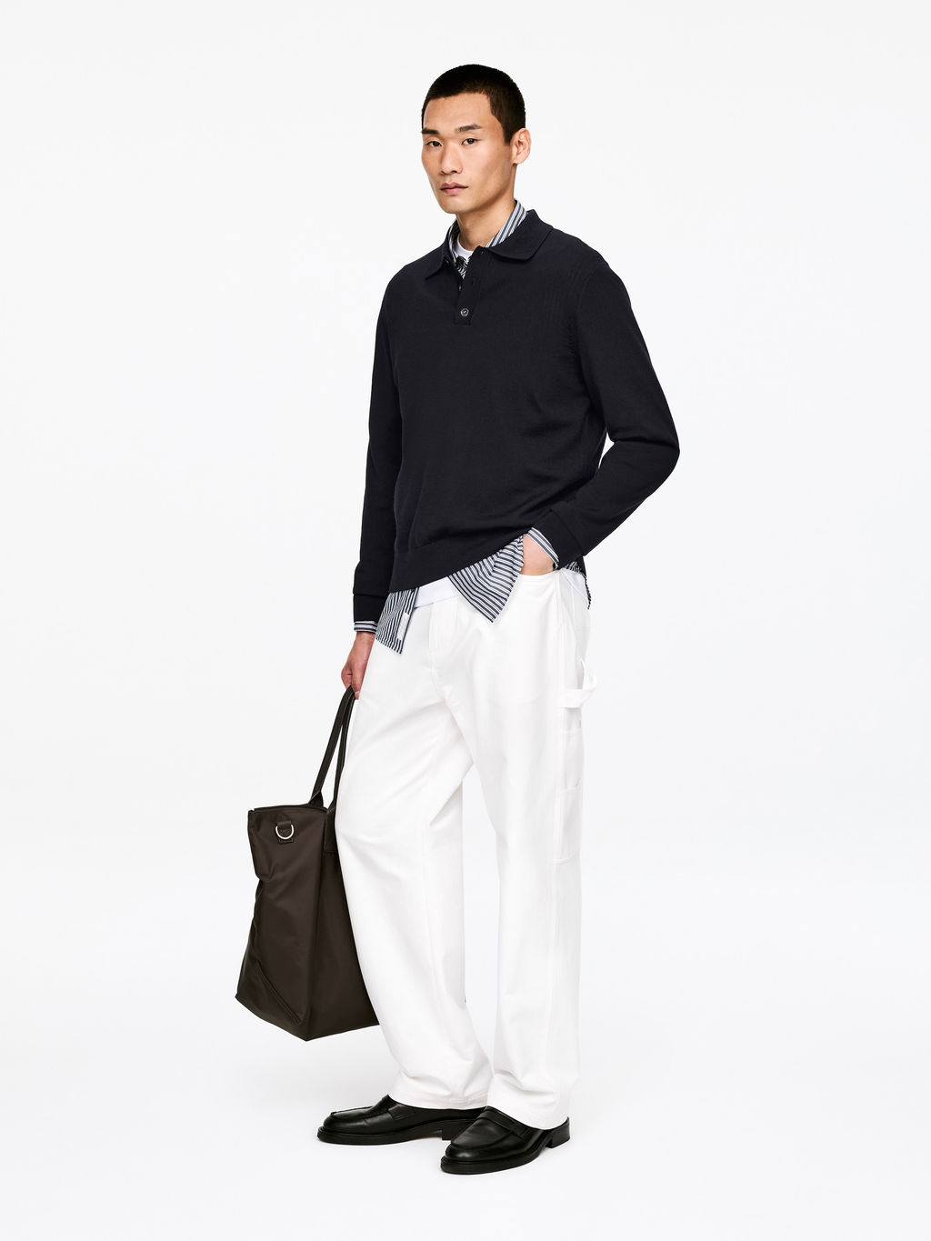 Jersey tipo polo de lana merino - H&m фото 9
