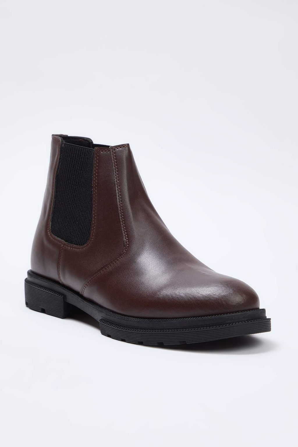 Siyah K?sa Duz Topuklu Lastikli Chealsea Erkek Bot TAKAW26BO00019 - Trendyolmilla фото 10