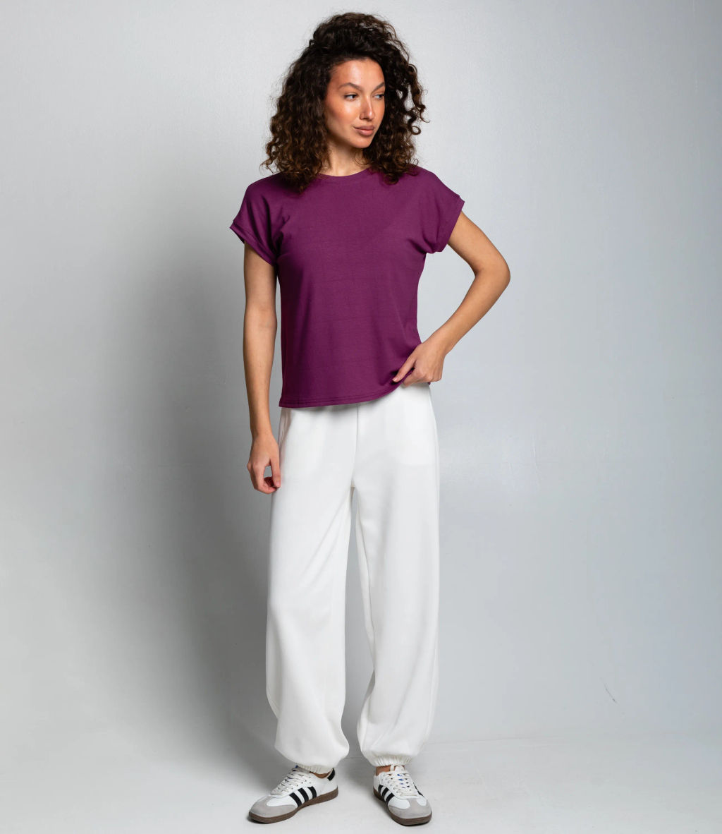 Футболка #КТ1016 (1)-1, фиолетовый