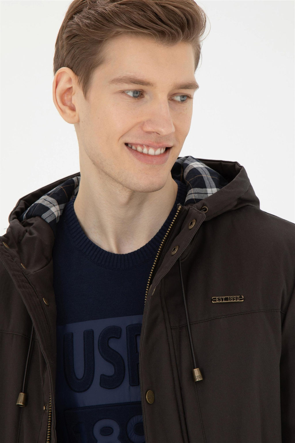 Мужское пальто цвета хаки Неожиданная скидка в корзине - U.s. polo assn фото 2