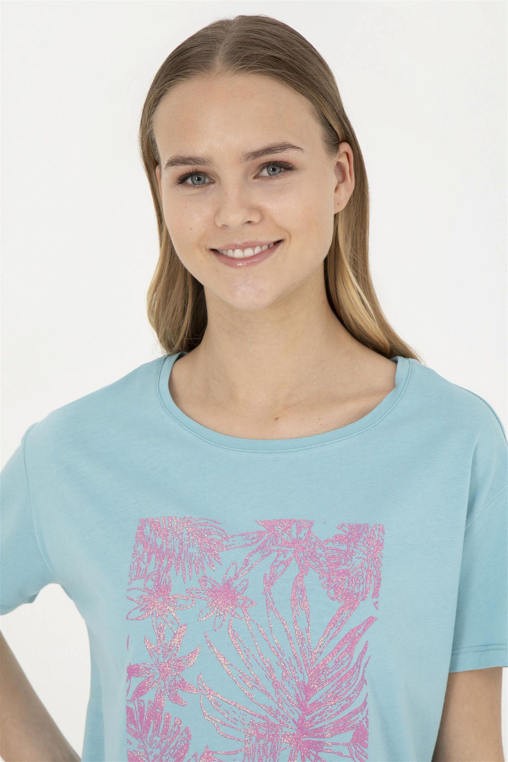 Женская мятная футболка - U.s. polo assn фото 3