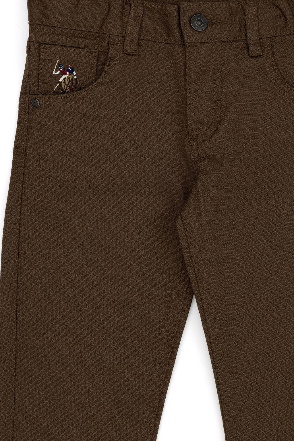 U. S. Polo Assn Брюки кокосового цвета для мальчиков из парусины - U.s. polo assn фото 4