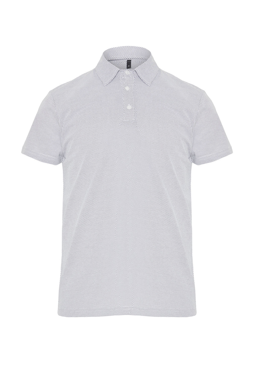Beyaz Regular/Normal Kesim Dokulu Polo Yaka T-shirt TMNSS24PO00038