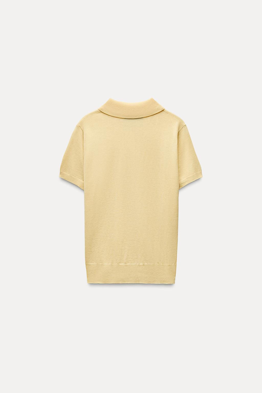 FINE WOOL POLO SHIRT - Zara фото 3