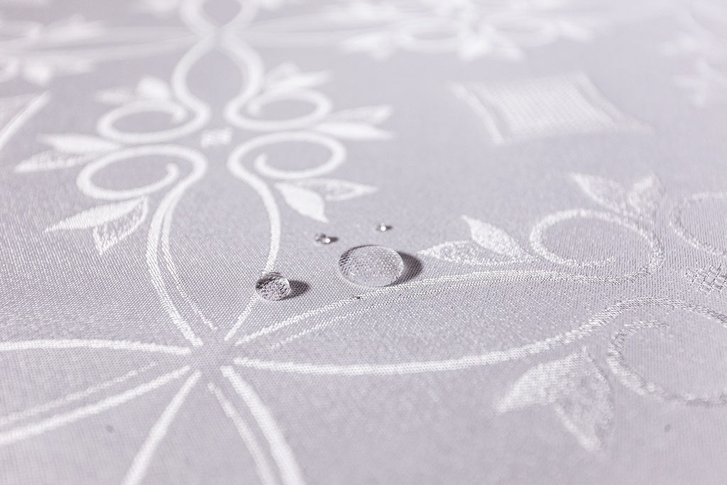 Скатерть арт. 11234/1/PB/120, РОМБЫ, скатерть прямоугольная, 120 см х 160 см, цвет белый, тефлоновая пропитка