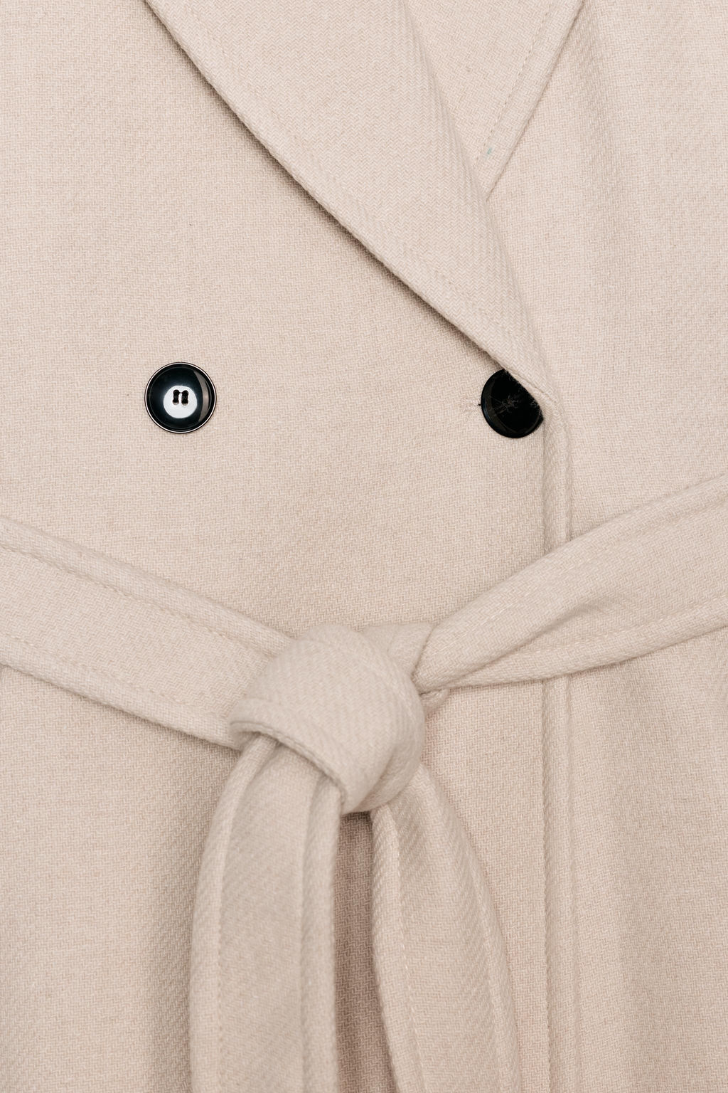 LONG WOOL COAT WITH BELT - Zara фото 12