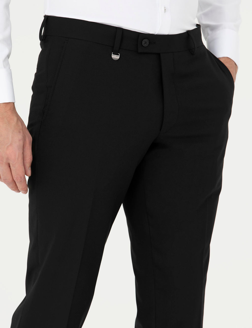 Siyah Slim Fit Kuma_ Pantolon