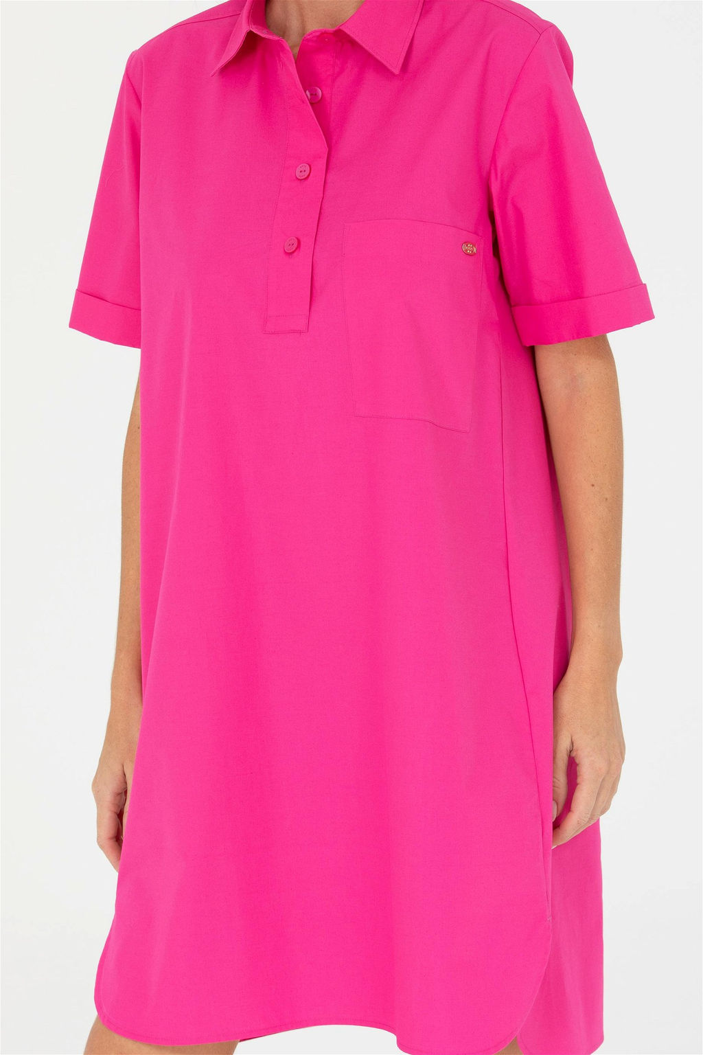 Женское плетеное платье цвета фуксии - U.s. polo assn фото 13