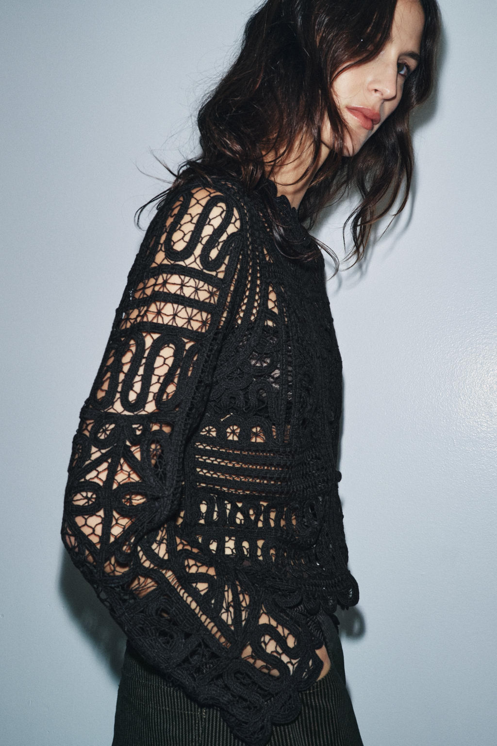 CROCHET BLOUSE ZW COLLECTION - Zara фото 5