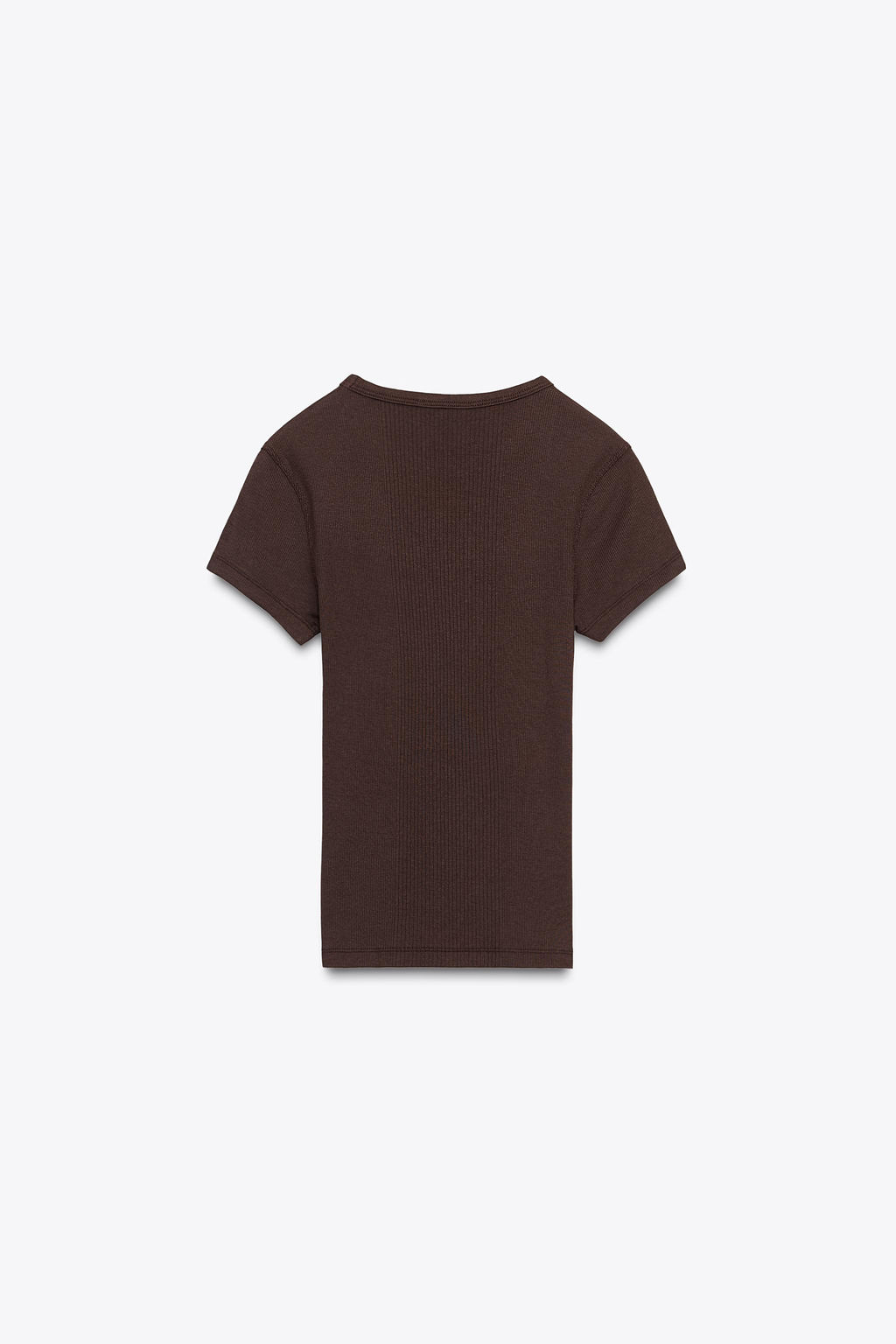 RIB SHORT SLEEVE T-SHIRT - Zara фото 2