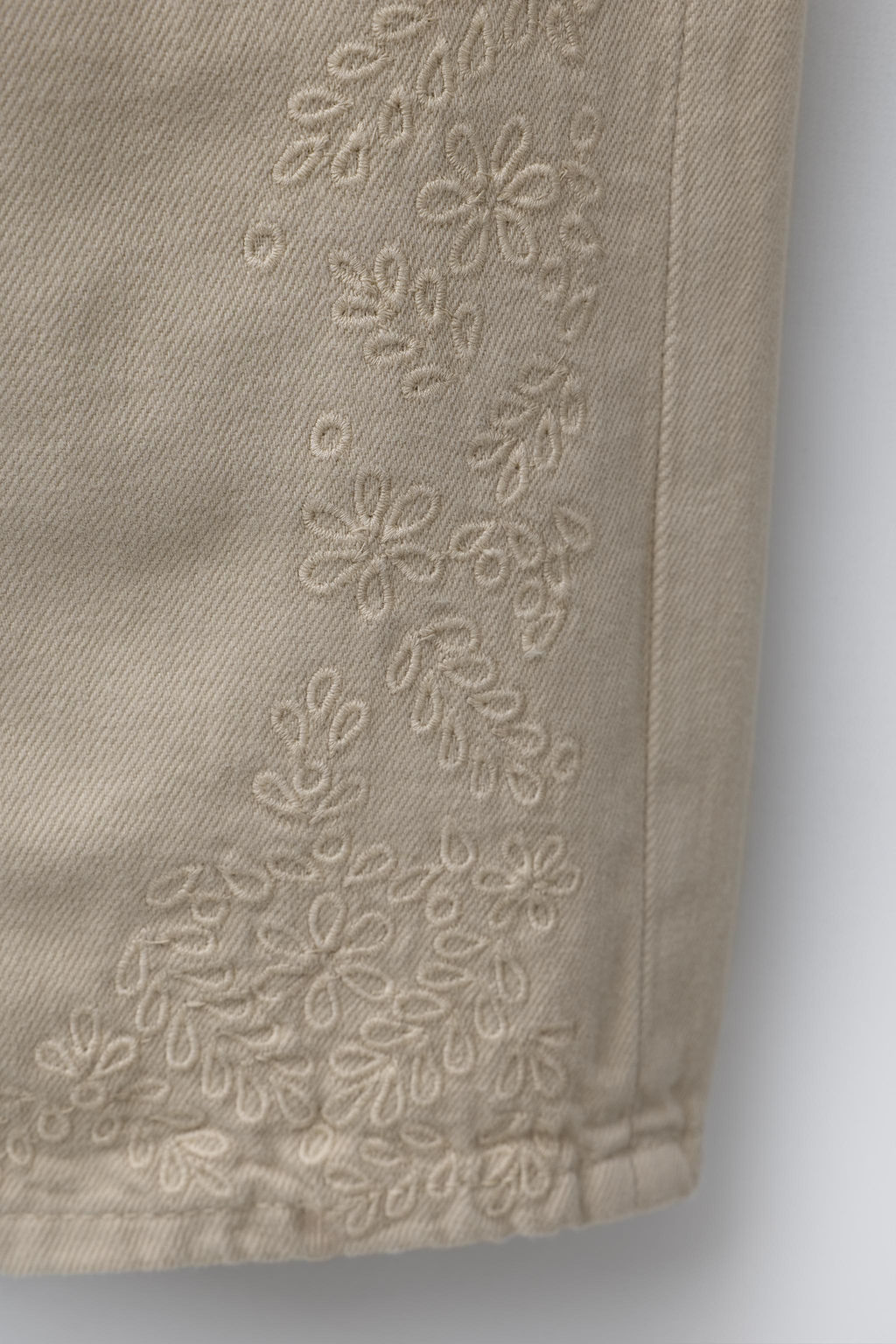 EMBROIDERED WIDE-LEG TROUSERS - Zara фото 4