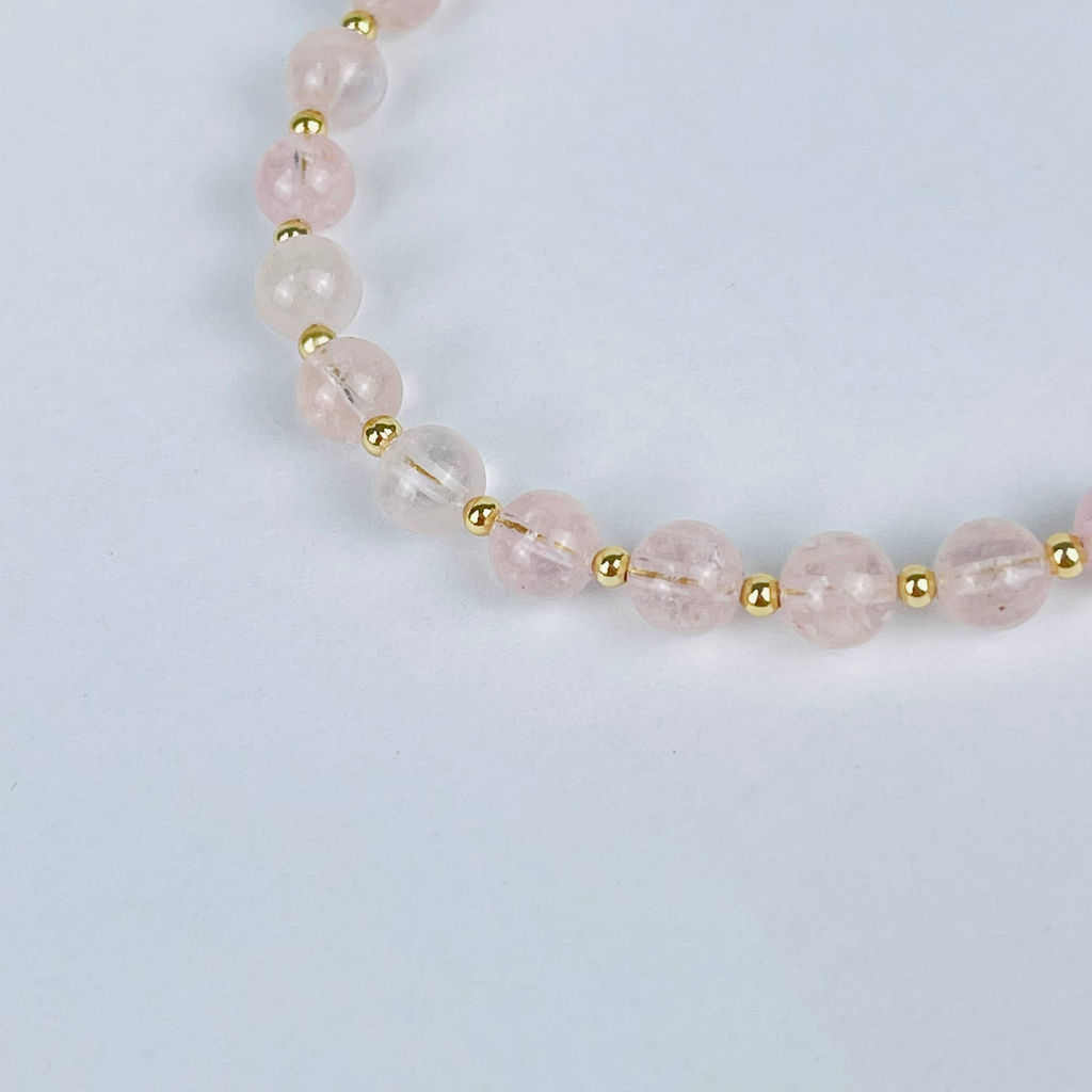 Браслет регулируемый из Морганита от 16 см